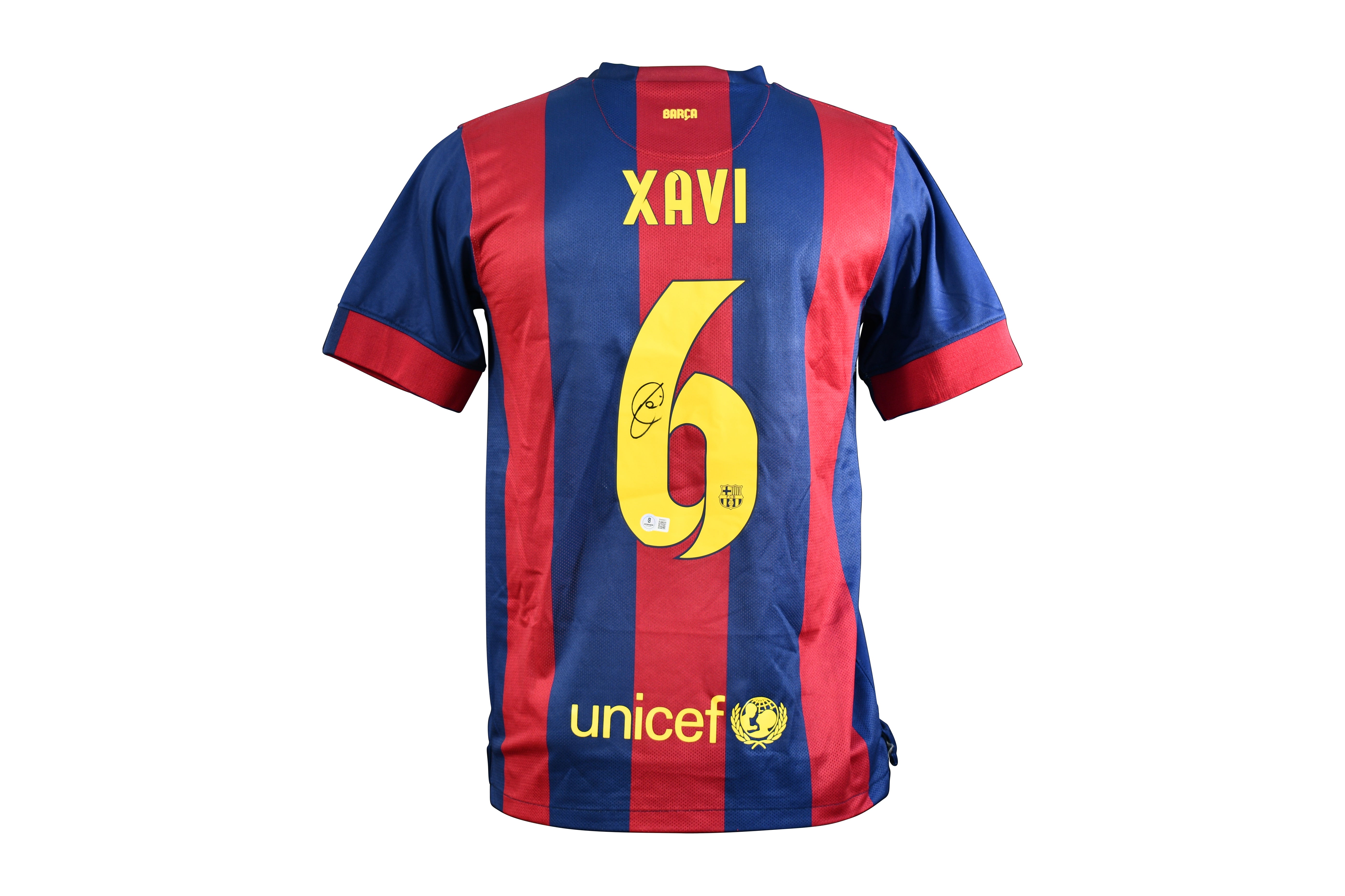 Xavi Hernandez Signed Barcelona Nike Authentic Jersey