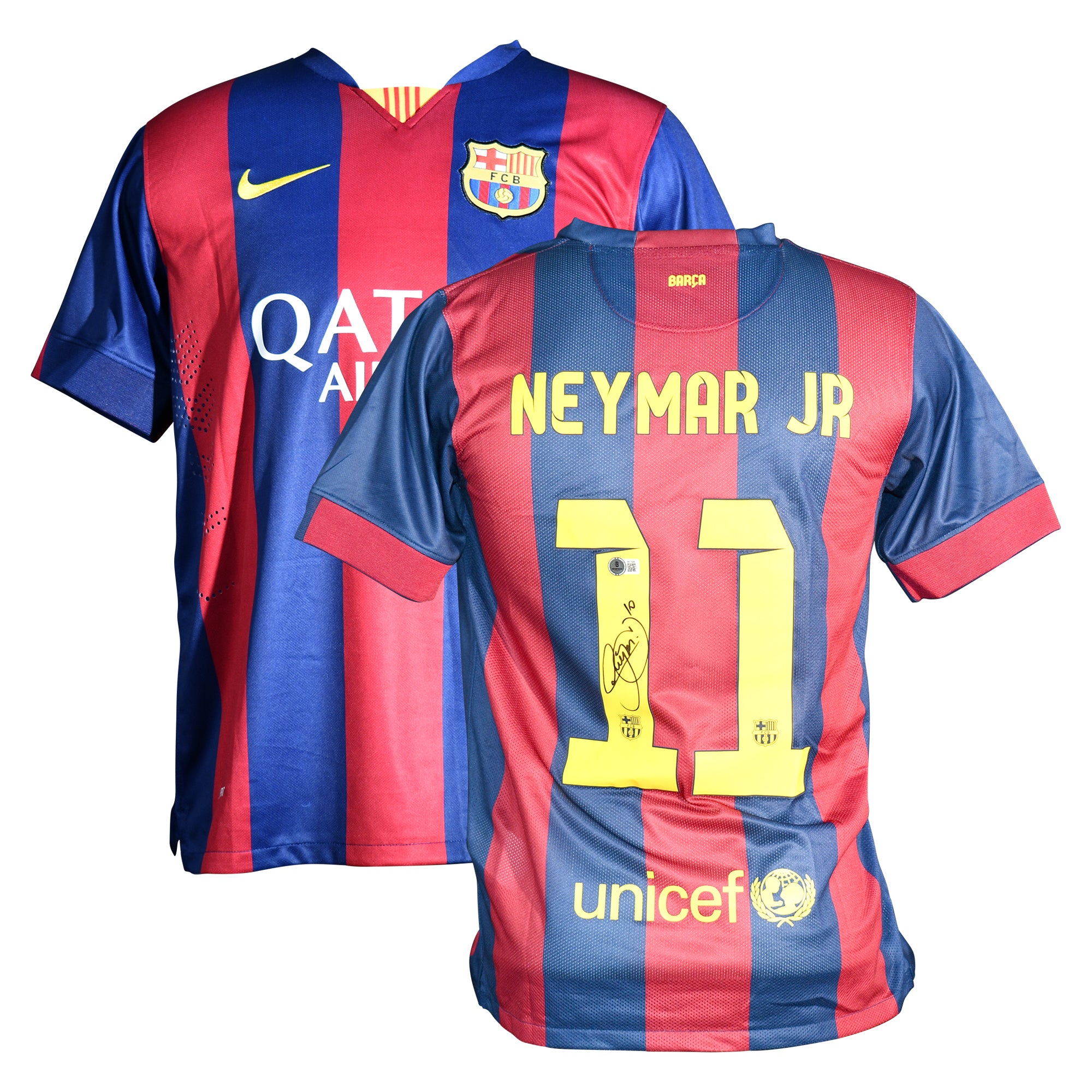 Neymar Jr. Signed Barcelona Nike Authentic Jersey