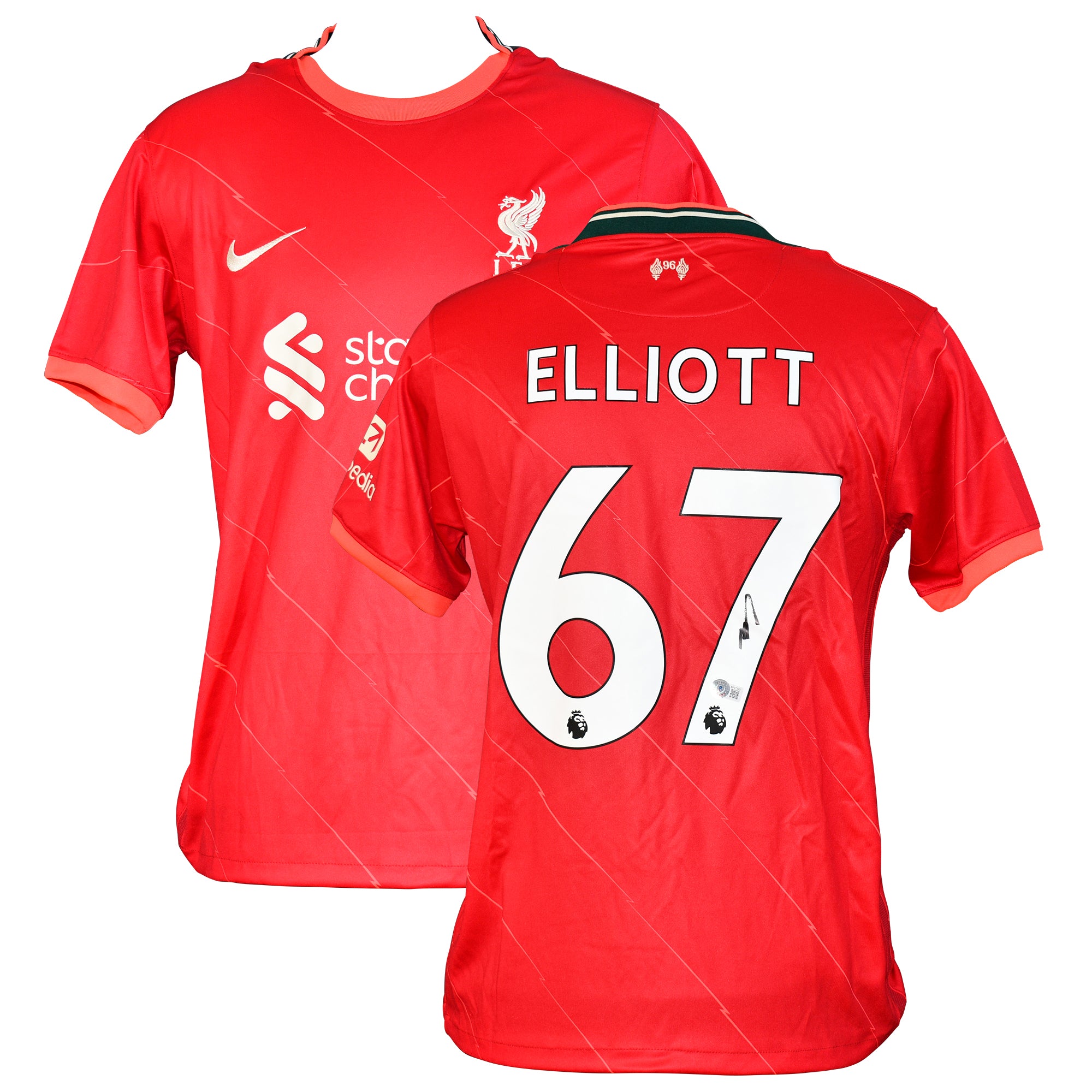 Harvey Elliott Signed Liverpool Jersey