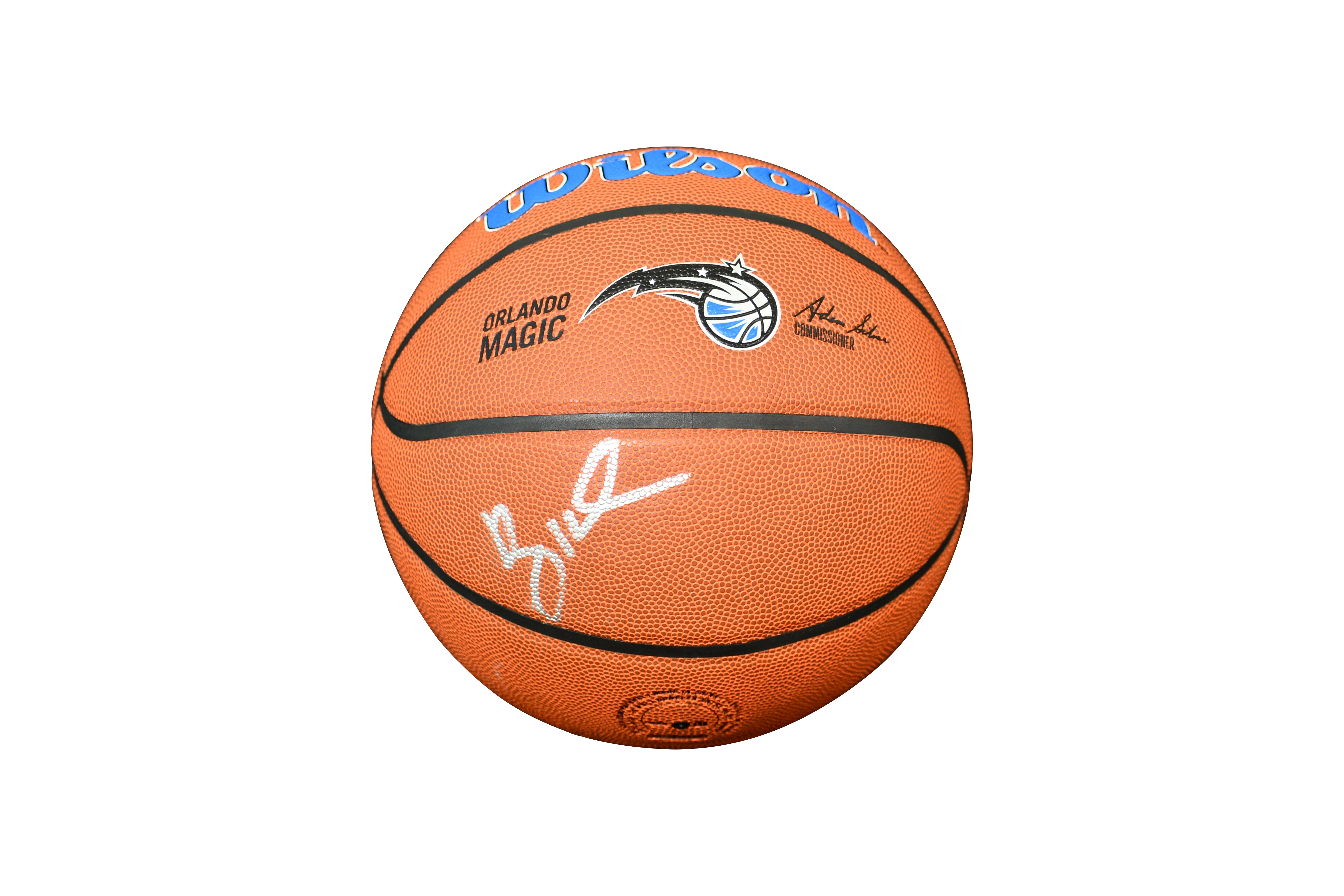 PENNY HARDAWAY SIGNED MAGIC LOGO NBA BASKETBALL