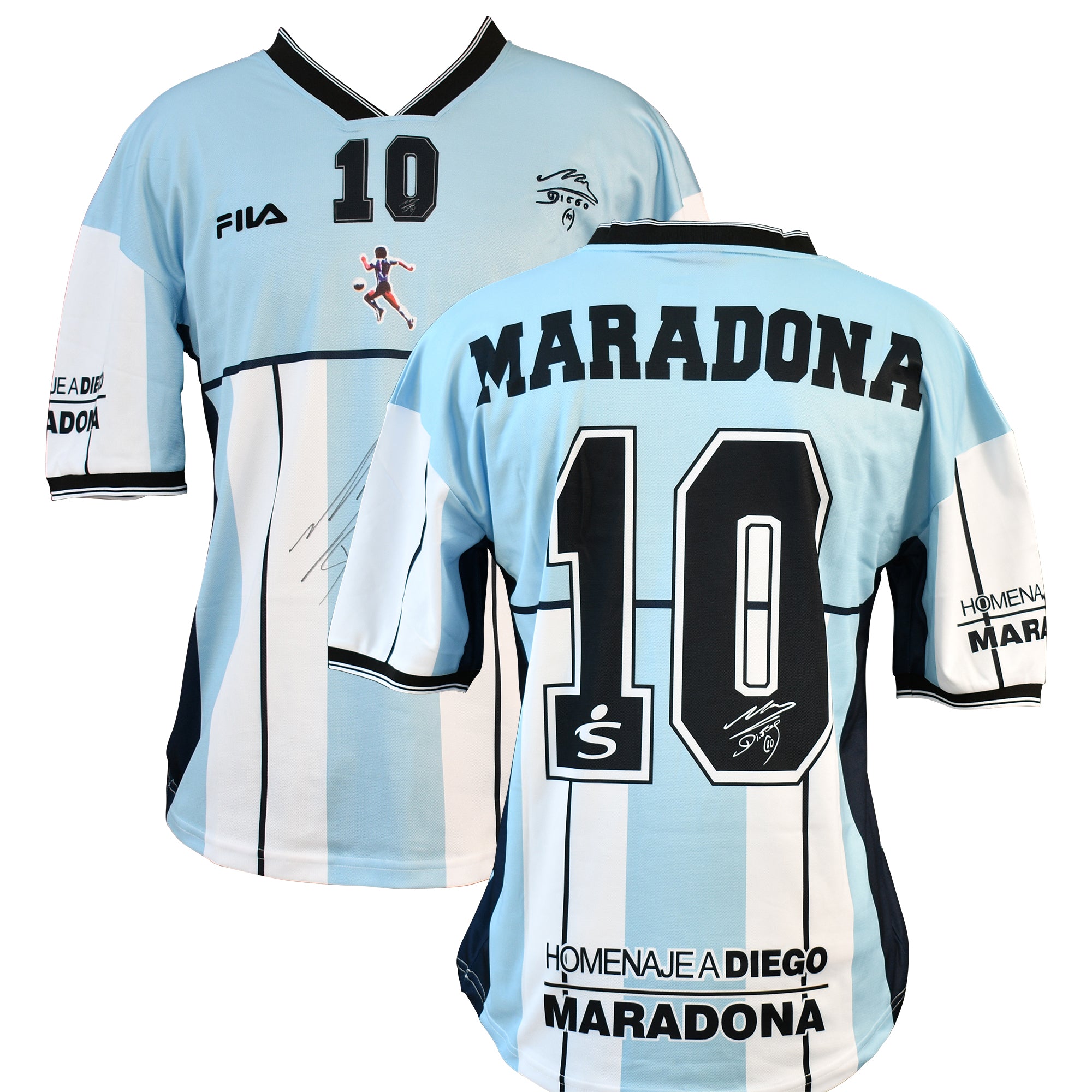 Diego Maradona Signed Jersey Inscribed "Diego"