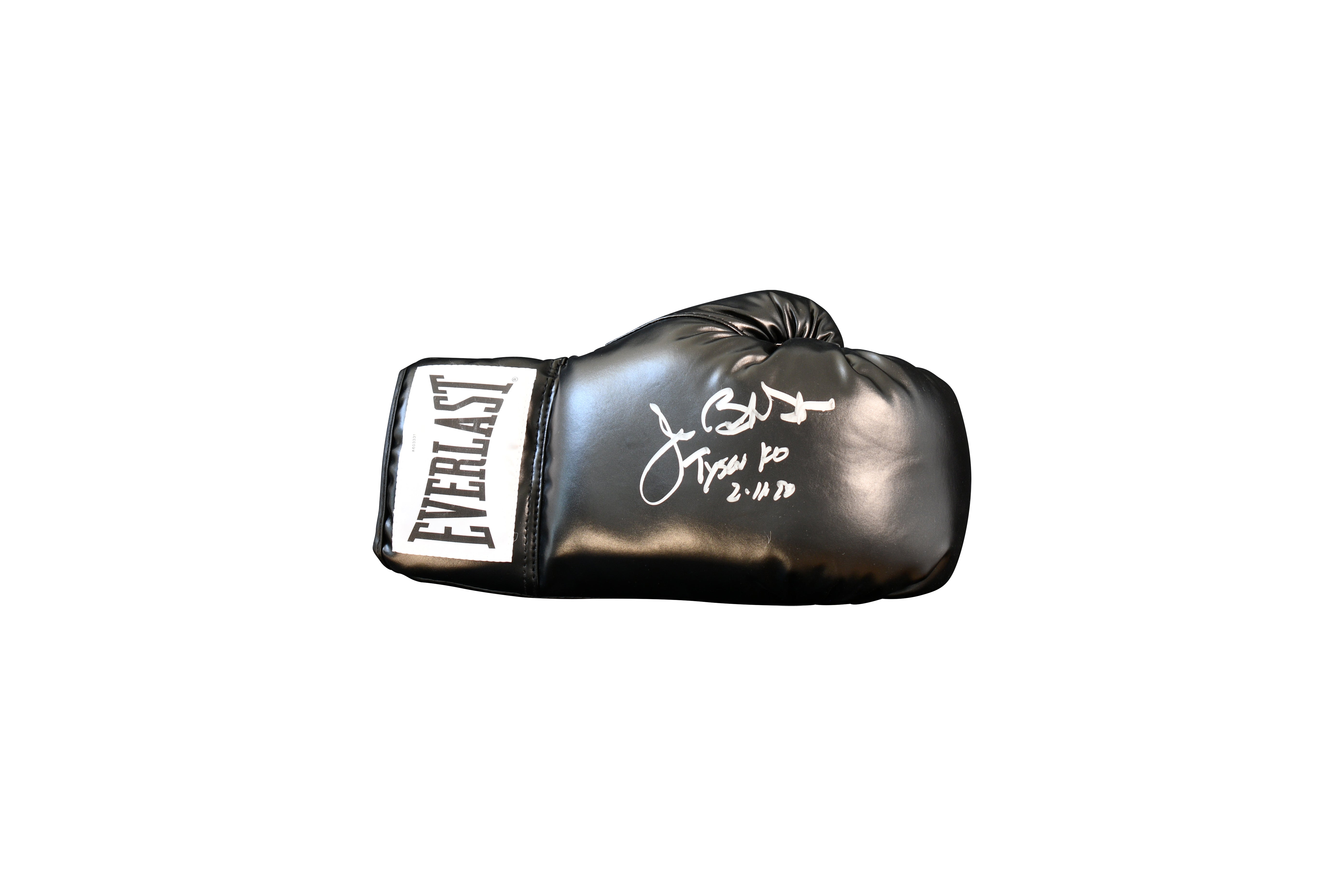 James "Buster" Douglas Signed Title Trim Boxing Trunks Inscribed "Tyson KO 2-11-90"