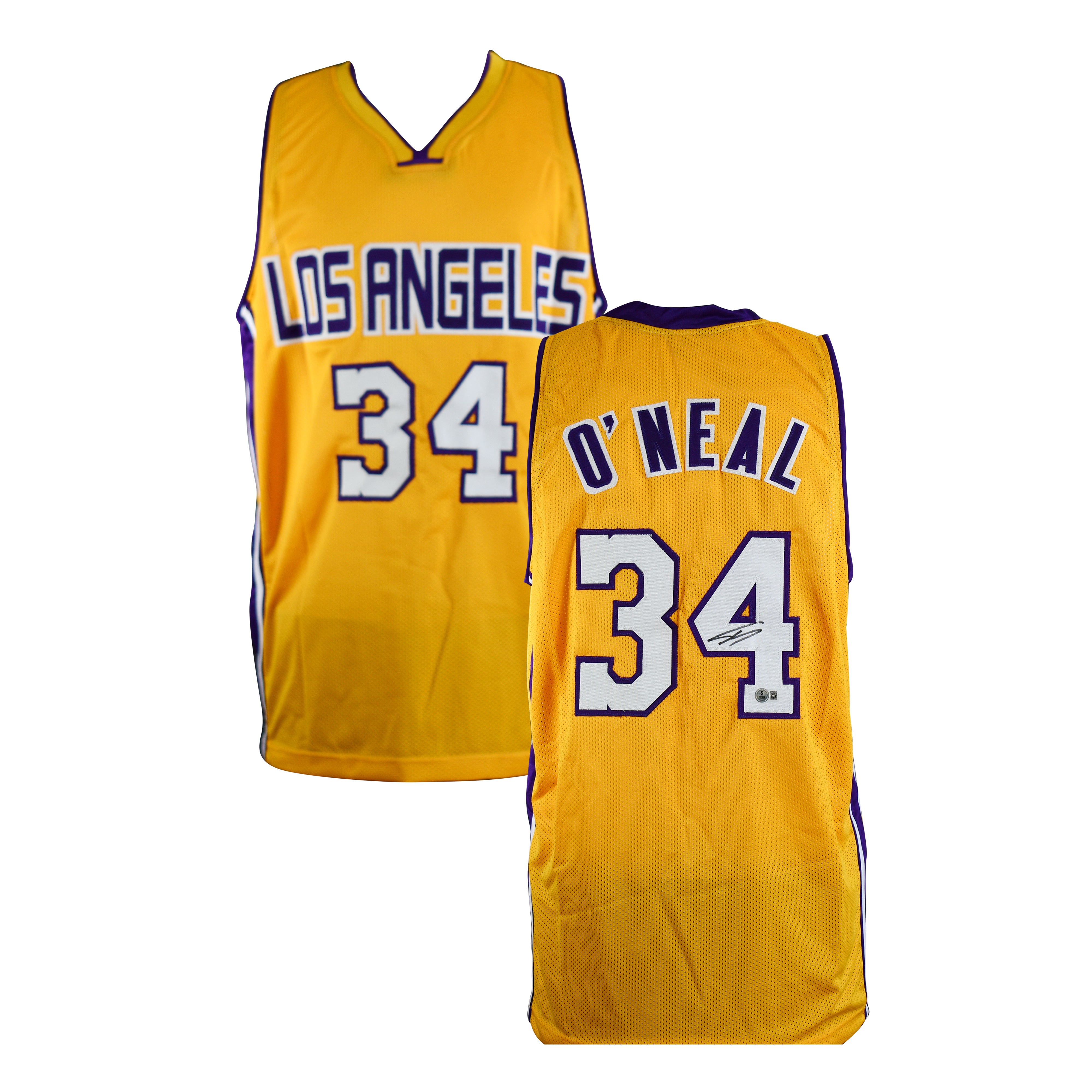 Shaquille O'Neal Signed Lakers Jersey YELLOW