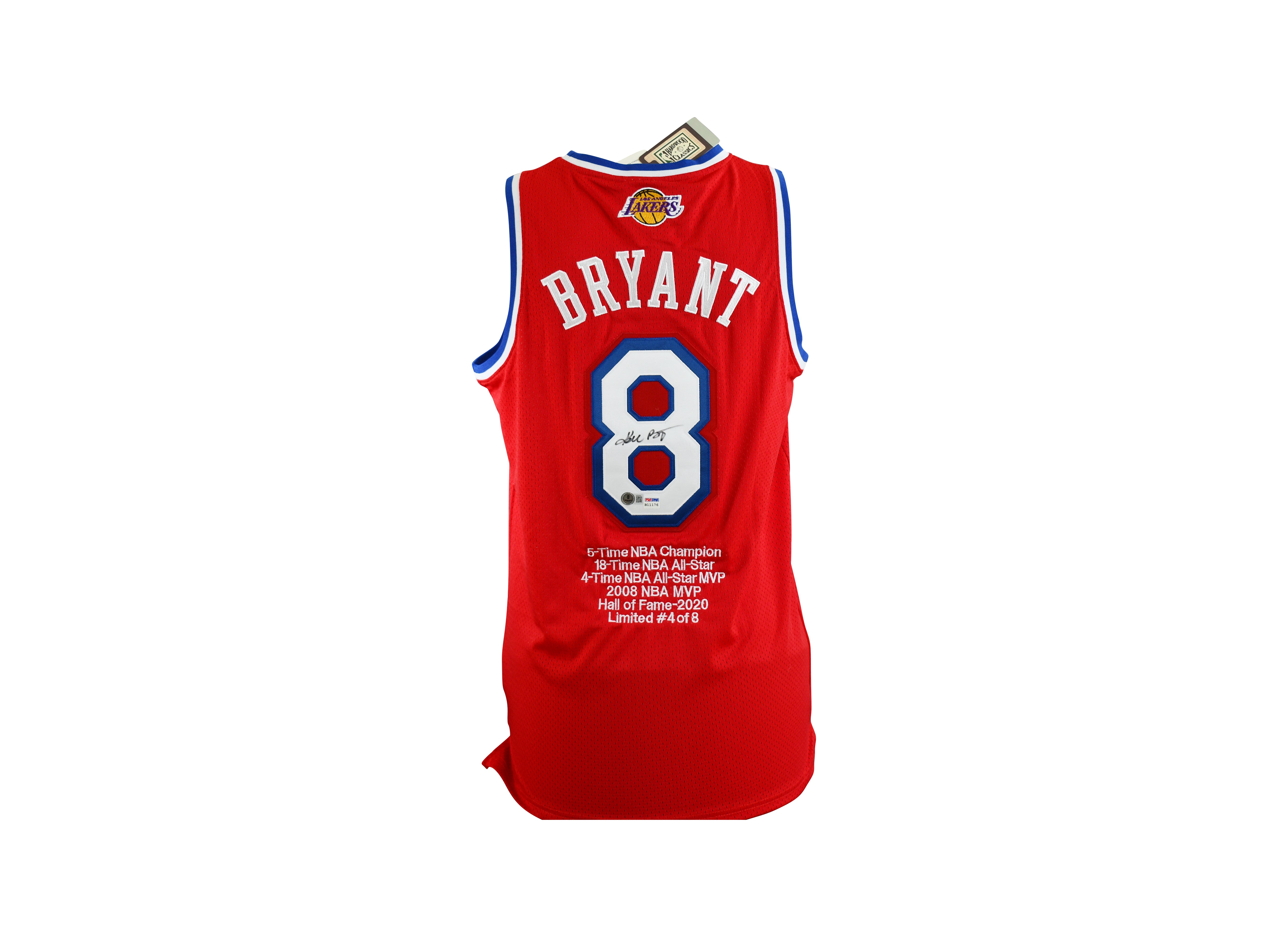 Kobe Bryant Signed LE 2003 All-Star Game Mitchell & Ness Jersey #4/8