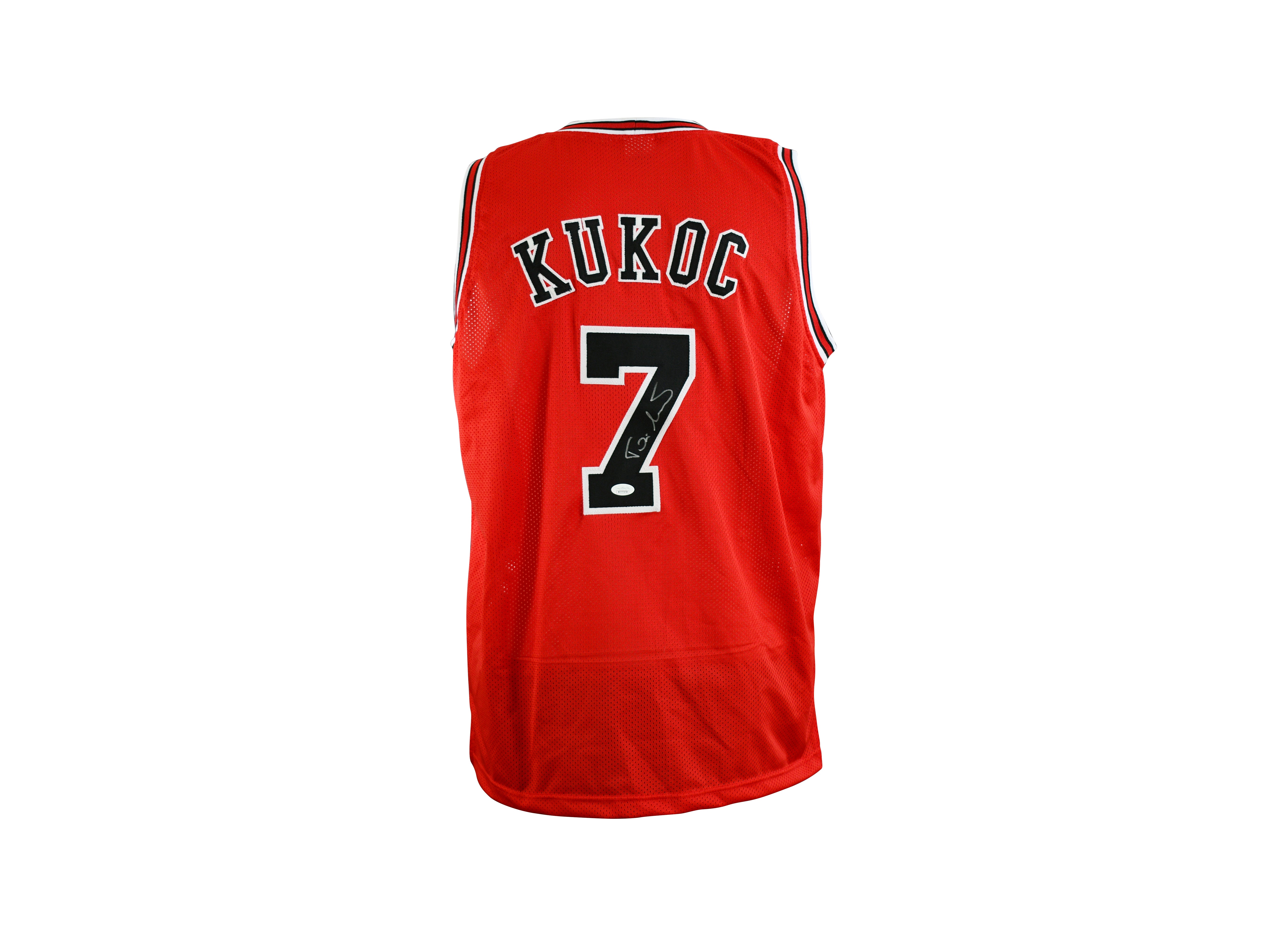 Toni Kukoc Signed Bulls Jersey