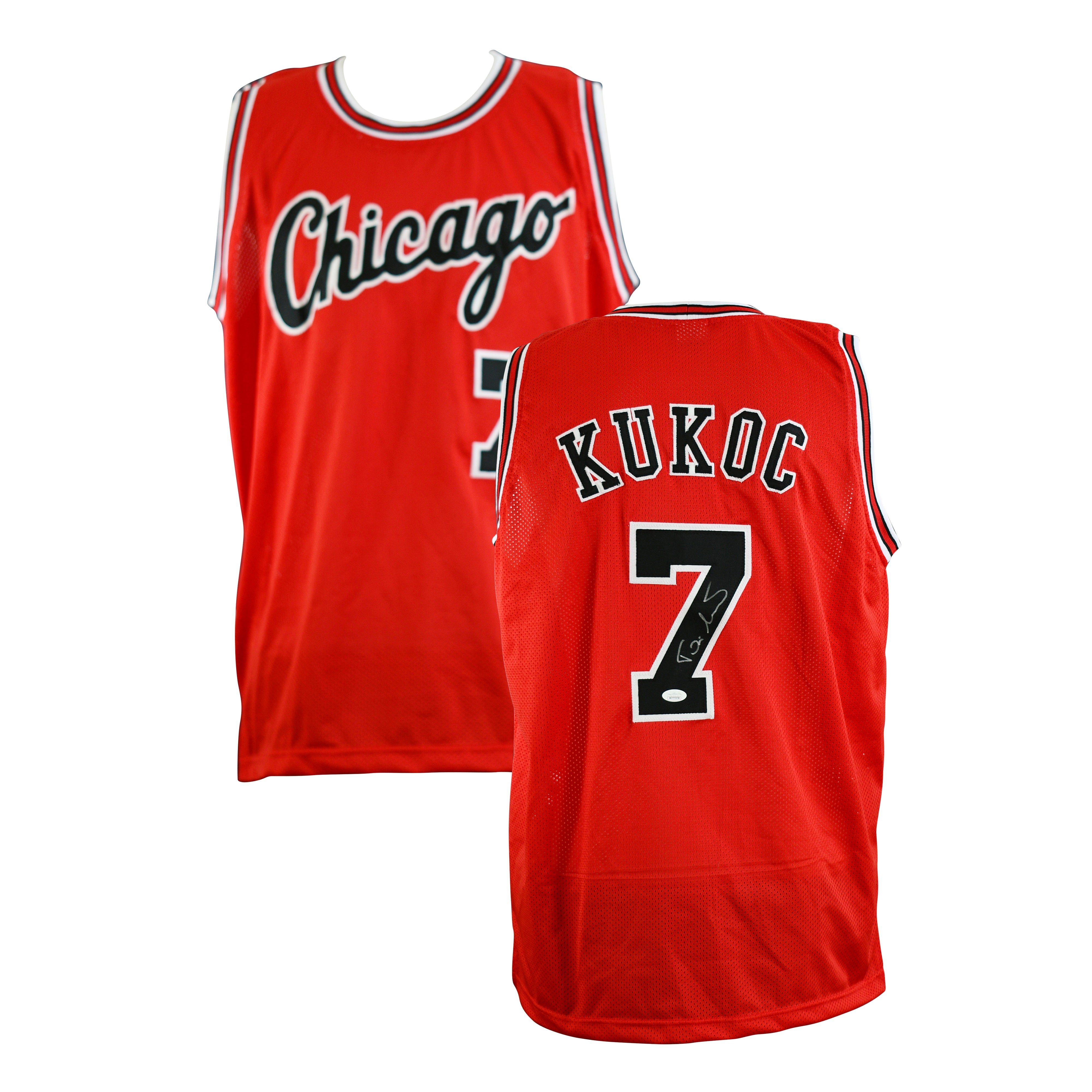 Toni Kukoc Signed Bulls Jersey