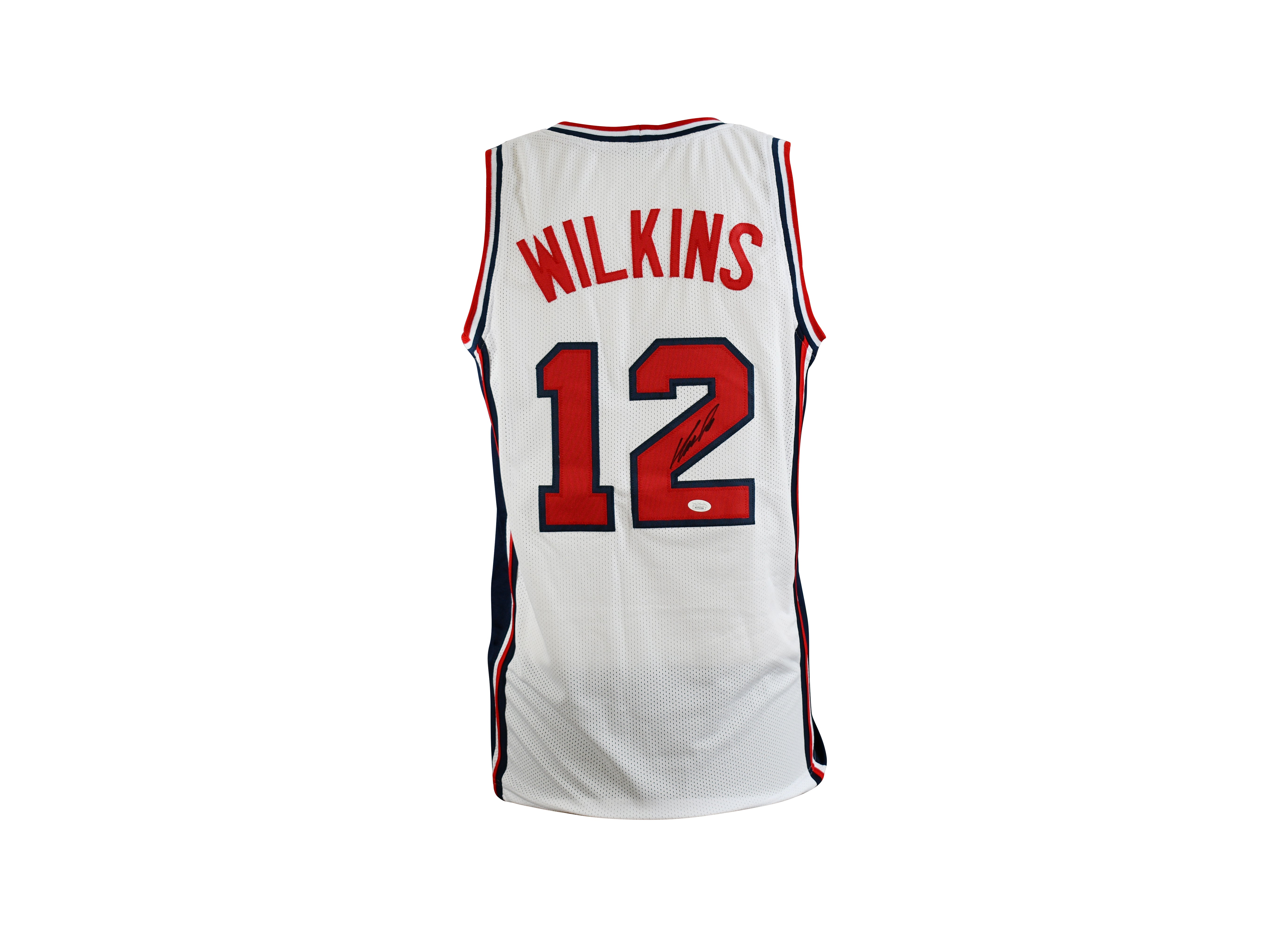 Dominique Wilkins Signed Team USA  White Jersey