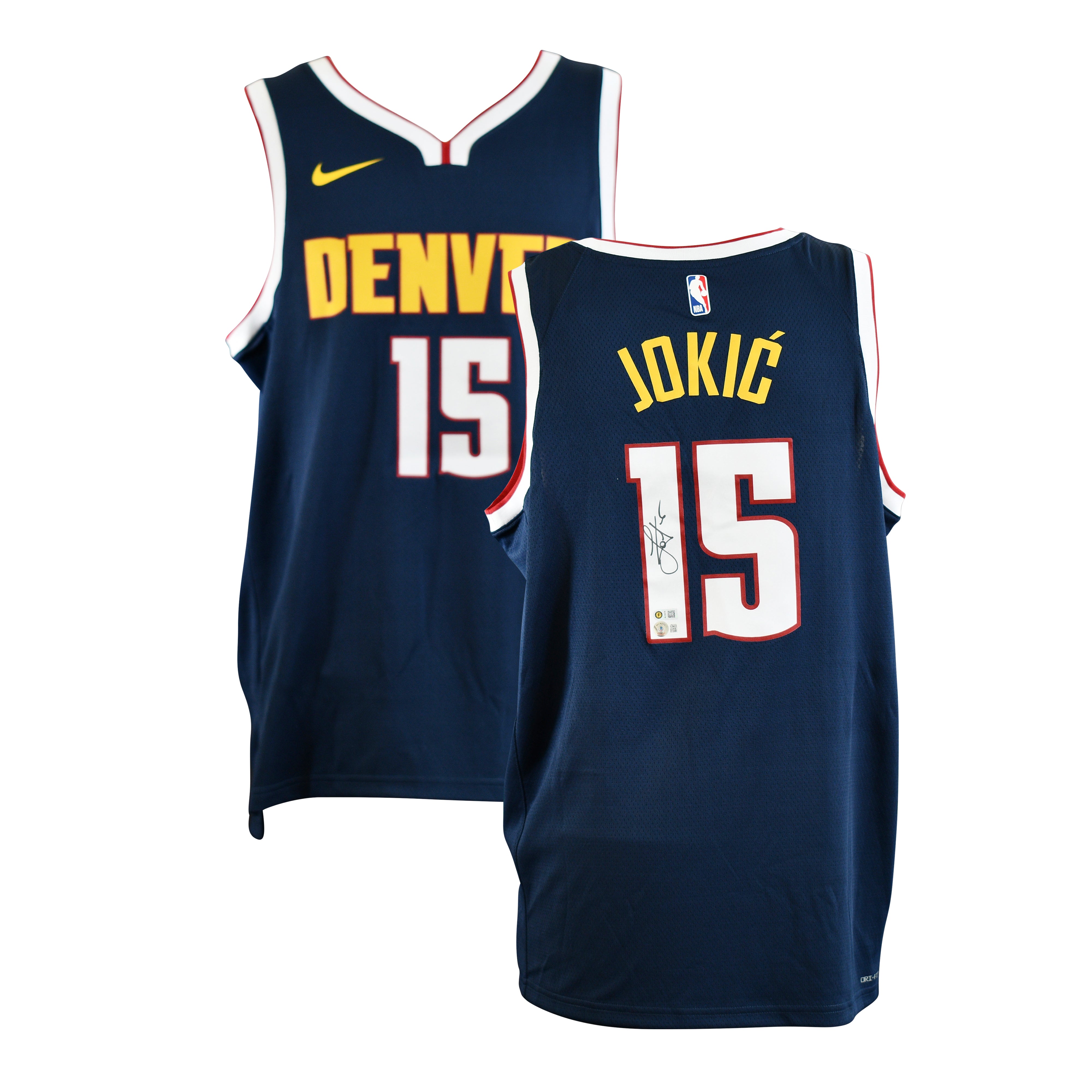Nikola Jokic Signed Denver Nuggets  SWINGMAN Jersey